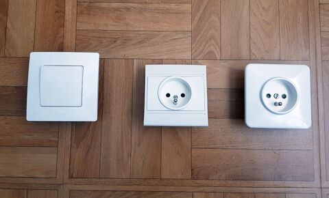 Appareillages �lectrique divers (prises, interrupteur ou son 3 Limeil-Br�vannes (94)