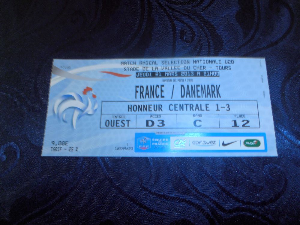 Billet de foot - FRANCE/DANEMARK (45) 