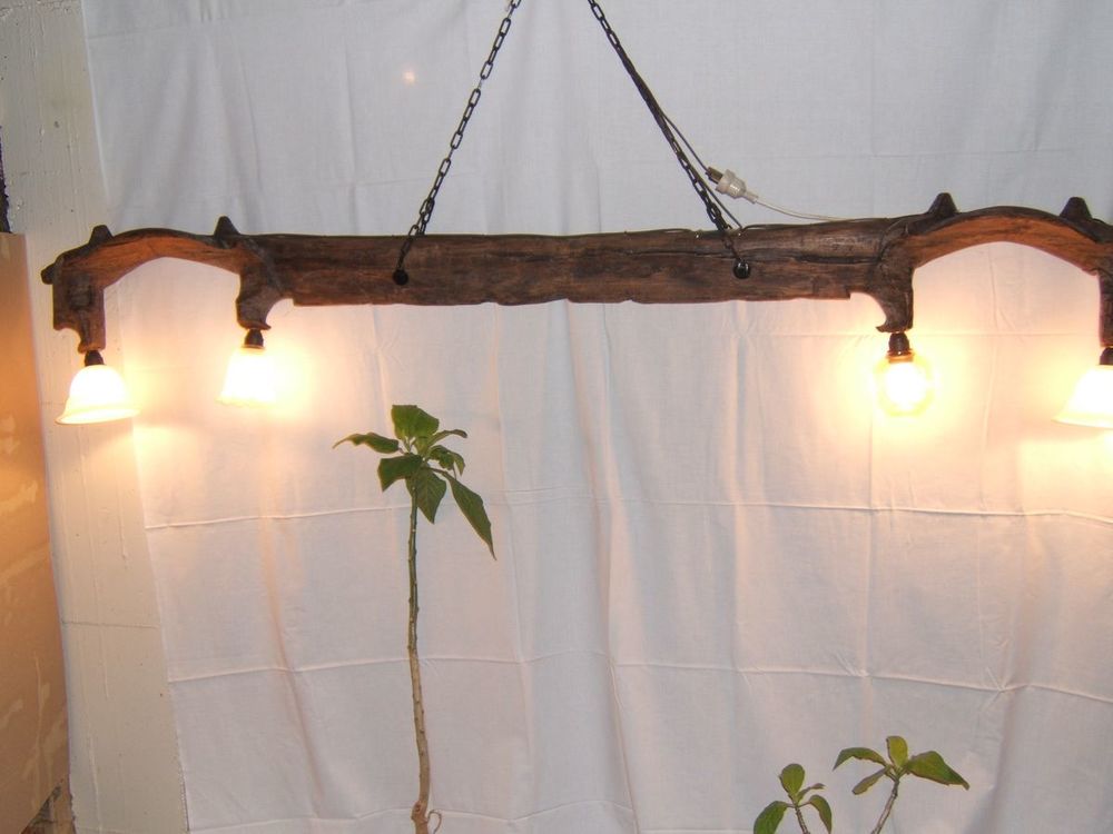 Authentique joug de boeuf en luminaire Décoration