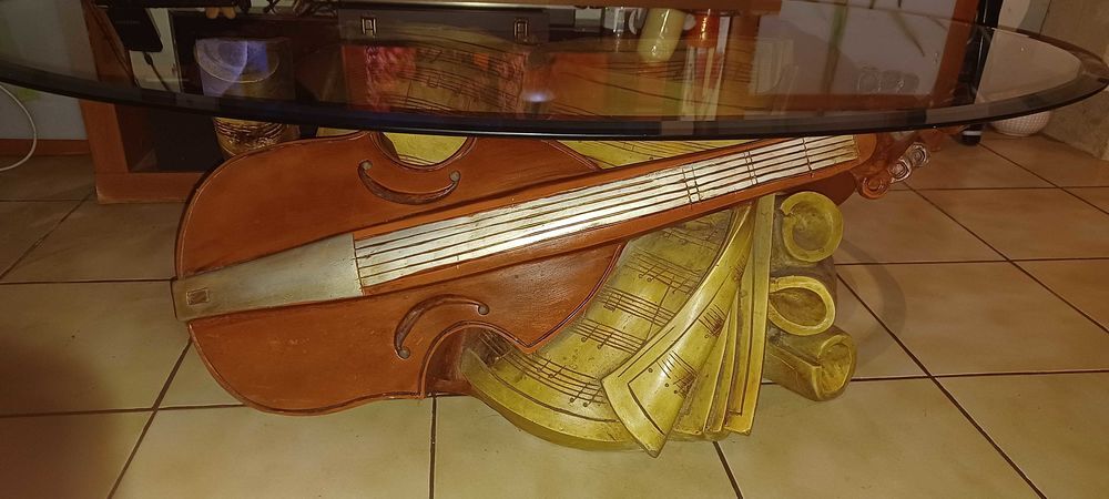 table basse + lampe th&egrave;me Musique Décoration