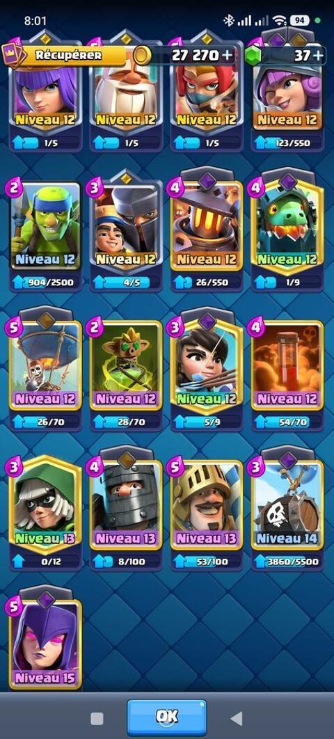 compte clash royale 30 Le Havre (76)