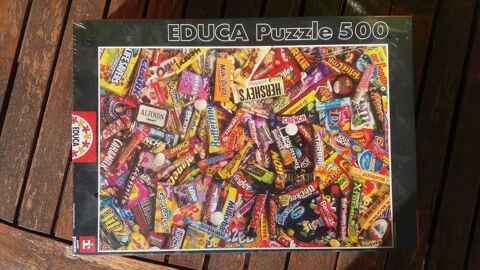 Puzzle  Barres de chocolat  EDUCA de 500 pices, tout neuf. 10 Nmes (30)