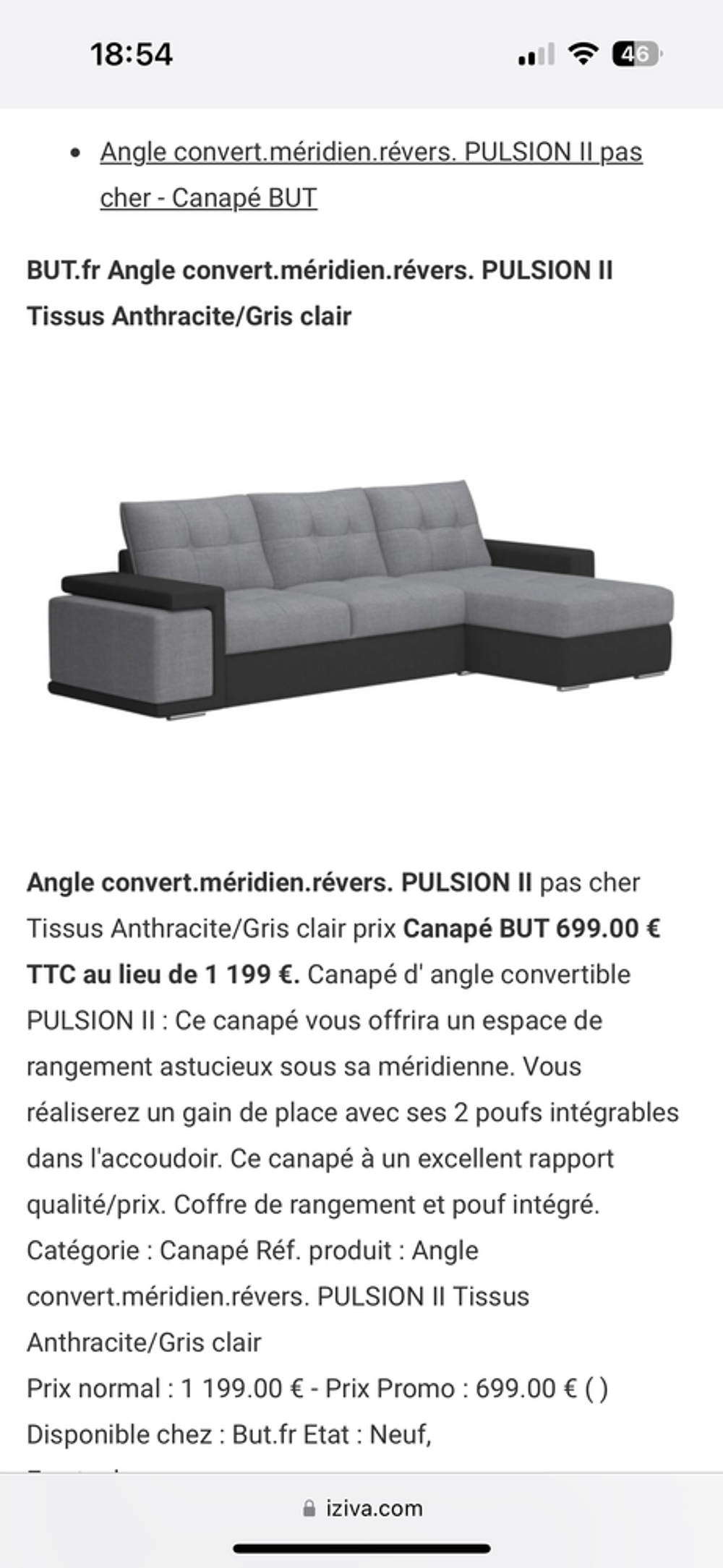 Canap&eacute; convertible Meubles