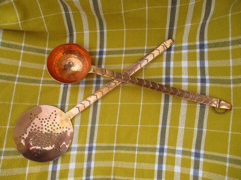Louche & Ecumoire en Cuivre de la Marque Copper Garden/ Neuf 35 La Fert�-Alais (91)
