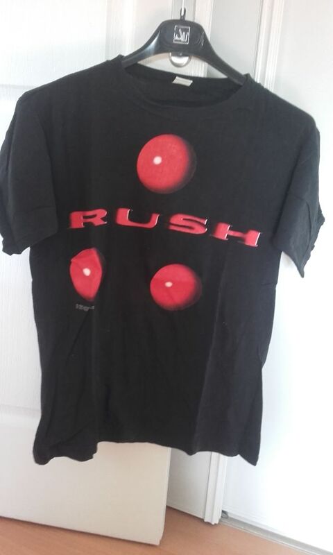 T-Shirt : Rush - Hold Your Fire European Tour '88 (Noir) - T 250 Angers (49)
