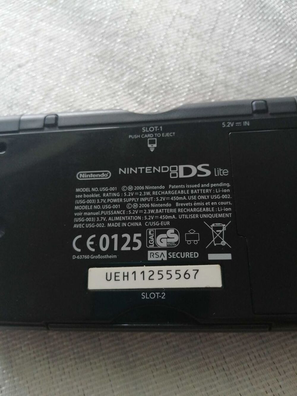 Nintendo Ds lite l'ann&eacute;e 2006 Consoles et jeux vidéos