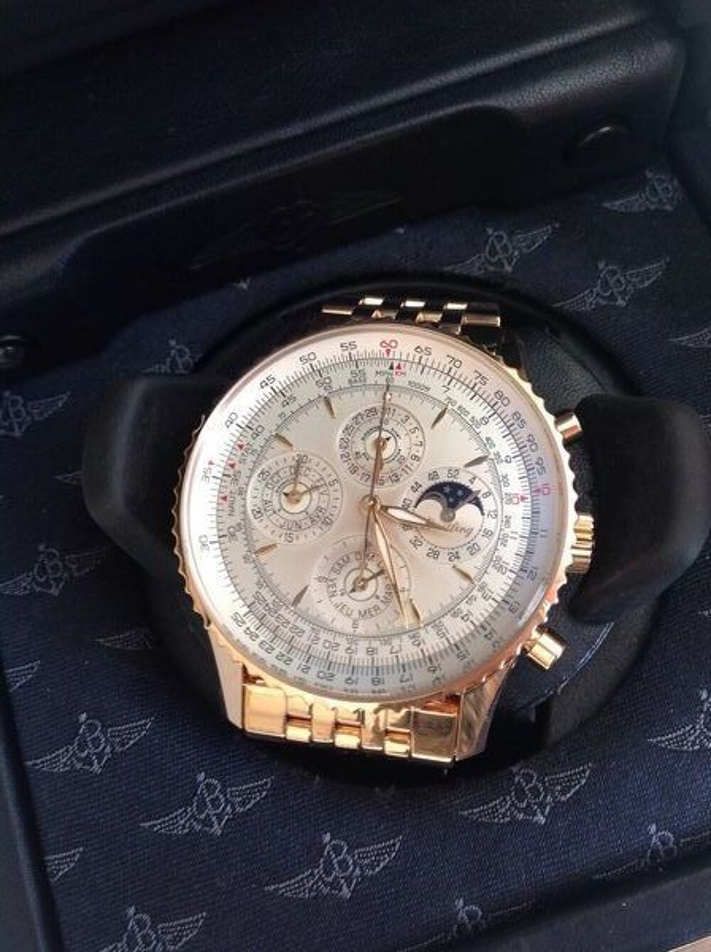 Montre Breitling Navitimer QP or 18 ct 