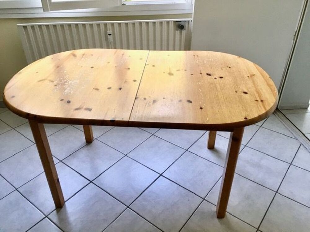 Table avec rallonge et 3 chaises en pin Meubles