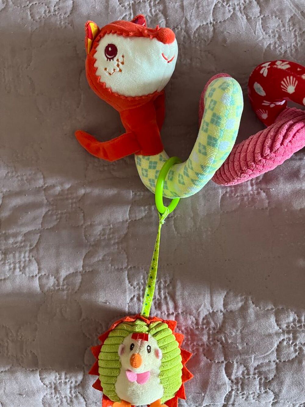 Jouet spirale pour lit b&eacute;b&eacute; ou poussette Jeux / jouets