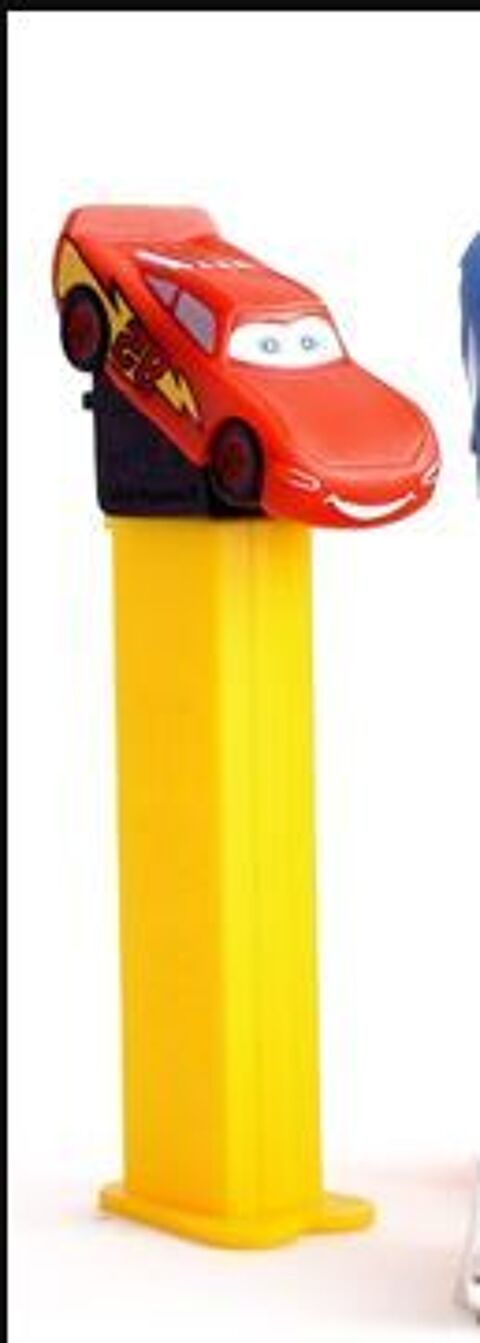 PEZ  Cars  jaune/rouge  collectionner n614 4 Ervy-le-Chtel (10)