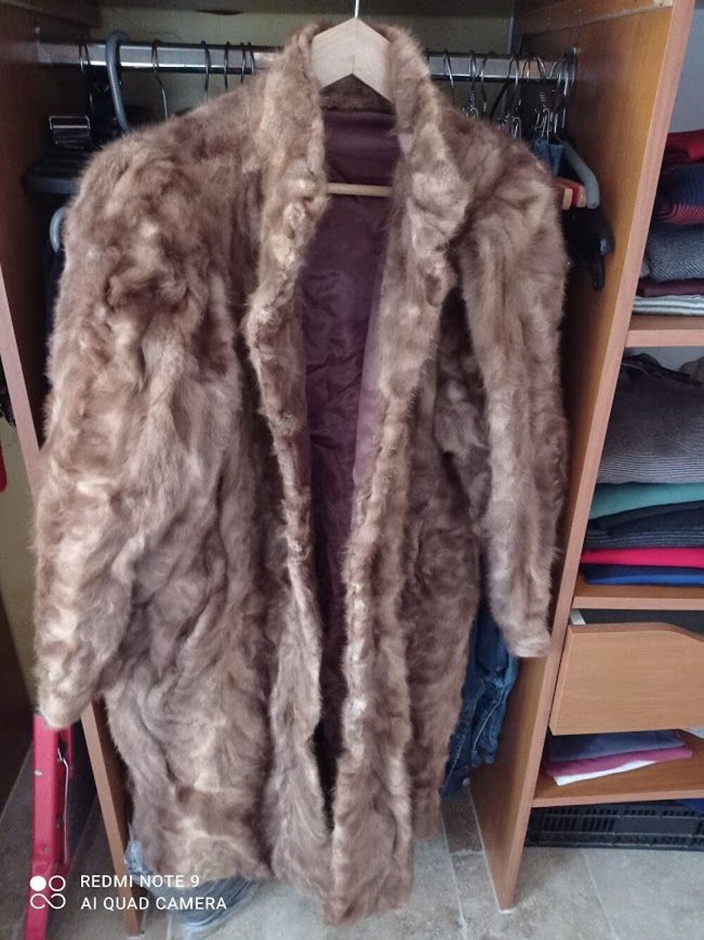 Manteau en vison Vtements