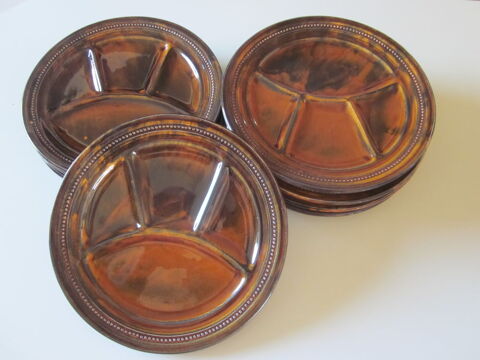 Lot de 8 assiettes à fondue bourguignonne  20 Saubion (40)