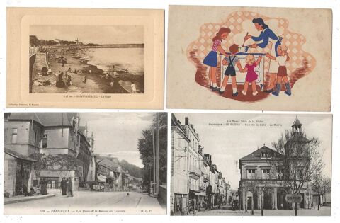 Lot 1093 cpa differentes type drouille france europe 80 Castel-Sarrazin (40)