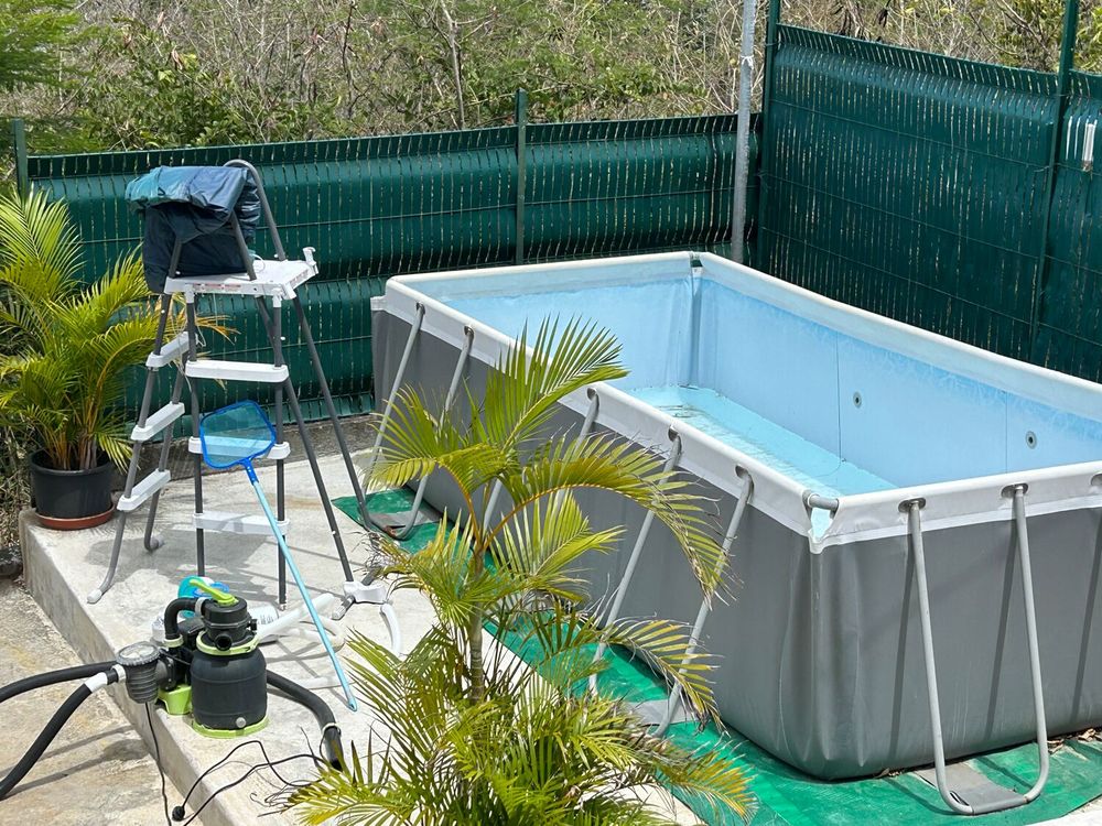 Piscine rectangulaire 4x2x1,22 &agrave; tr&egrave;s bon prix Sports
