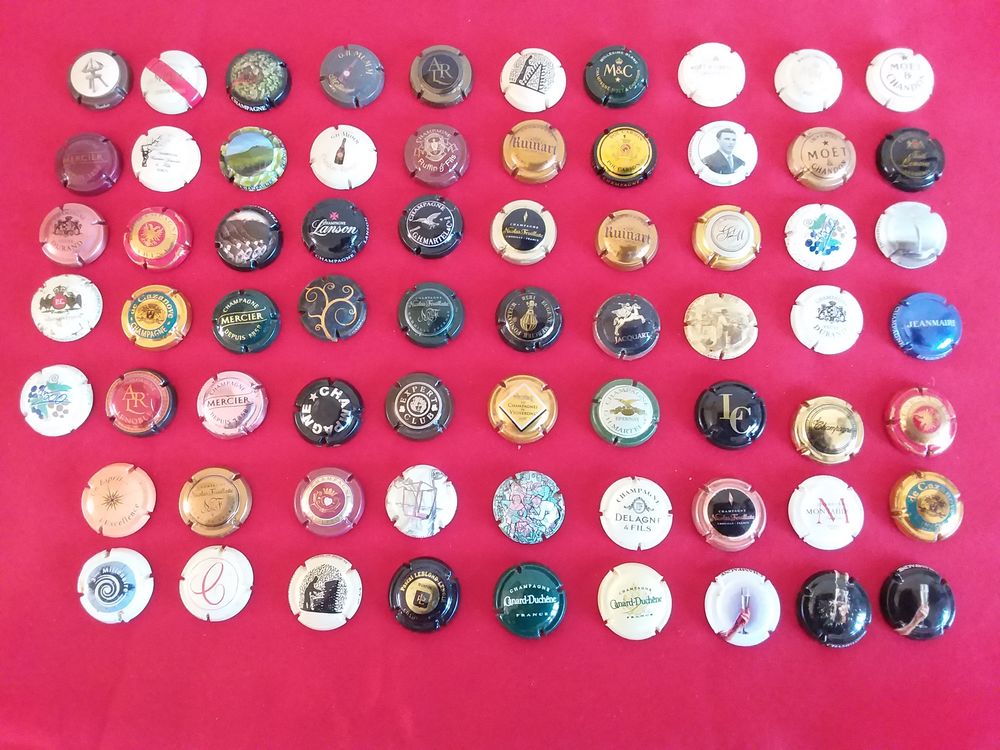 lot capsules de champagne 