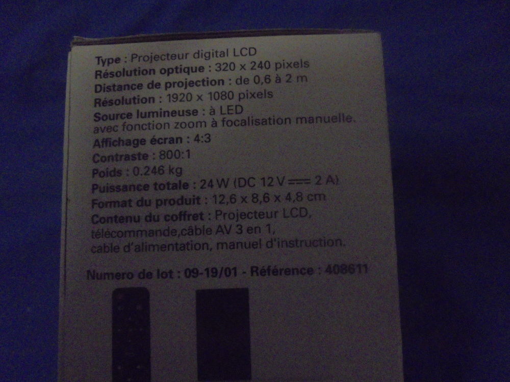video projecteur portable Photos/Video/TV