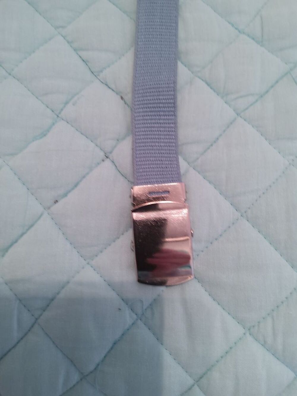 CEINTURE femme tissu bleu Maroquinerie