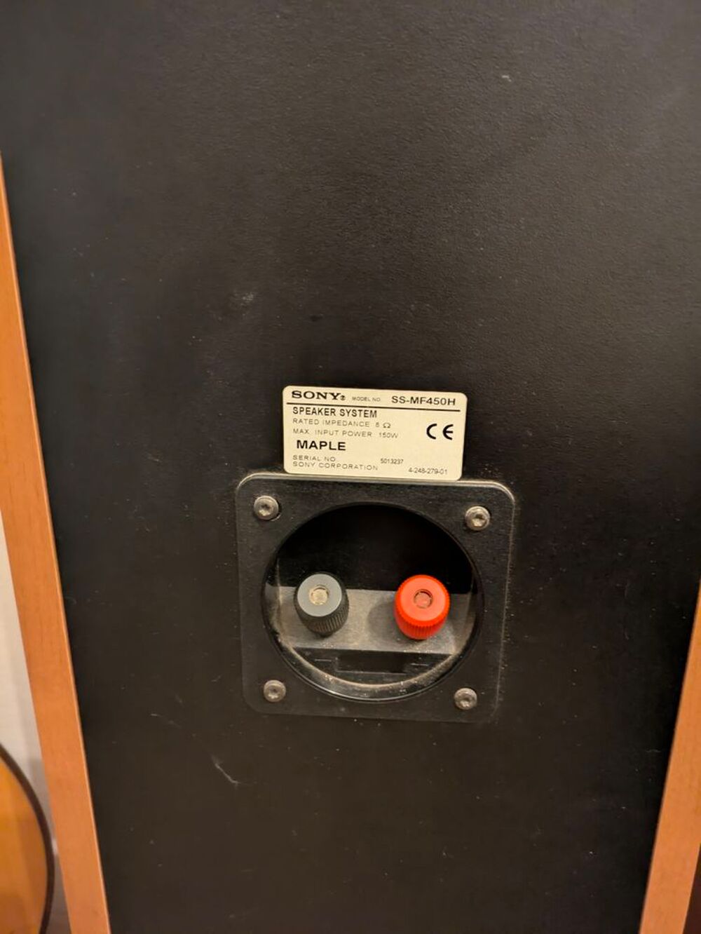 Paire d'enceintes Sony Ss-mf450h Audio et hifi
