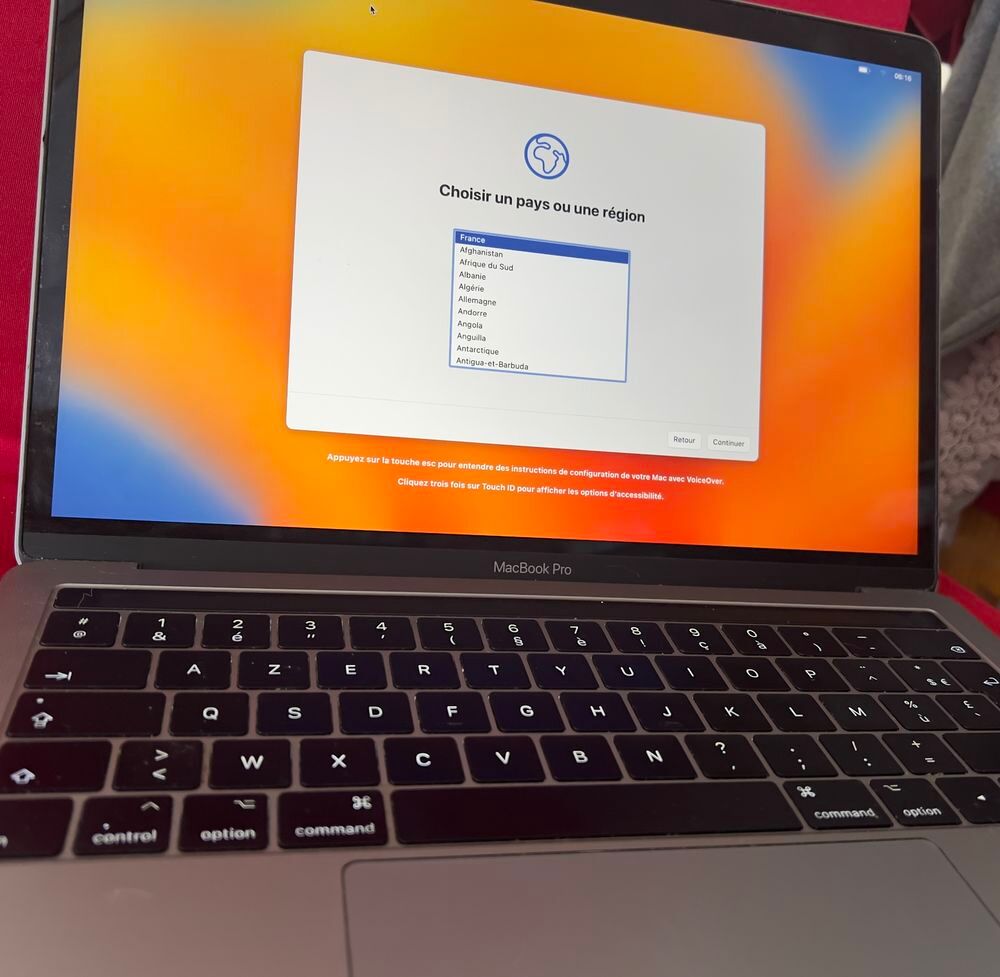 MacBook Pro 2018, 13 pouces. Matériel informatique