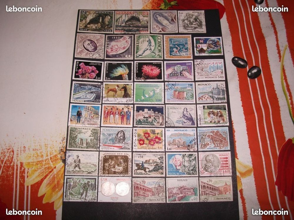 Dispoliste timbres MONACO neufs (**) et oblit&eacute;r&eacute;s (ob) 