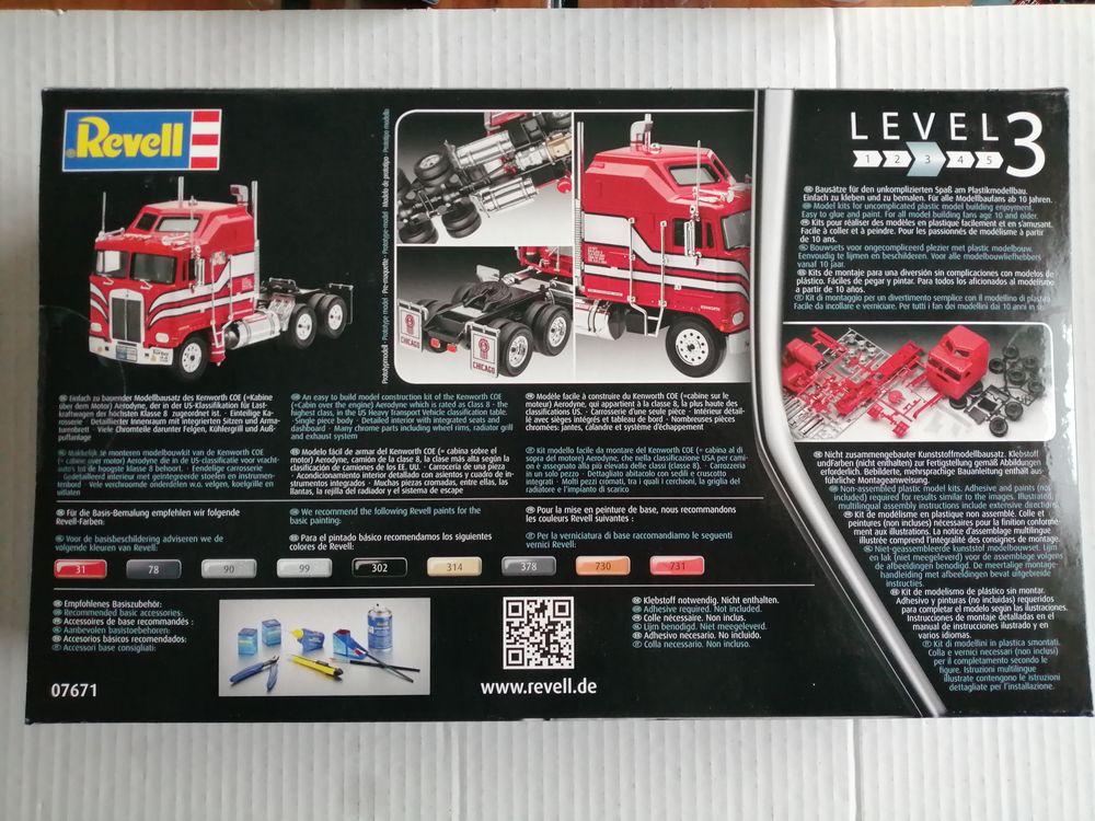 Revell Maquette kenworth A&eacute;rodyne Jeux / jouets