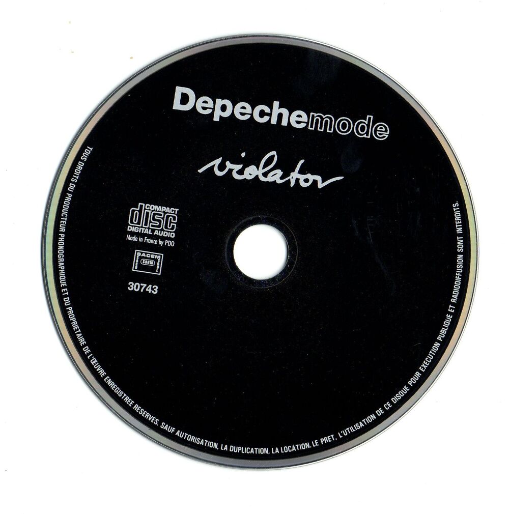 Depeche Mode - Violator CD et vinyles