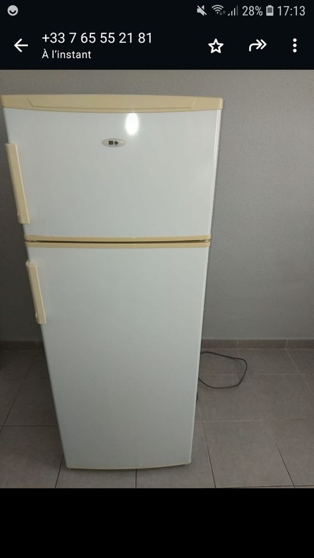 Bjr frigo cong&eacute;lateur tr&egrave;s bonne affaire &agrave; saisir Electroménager