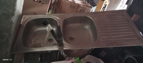 Evier Inox + Mitigeur noir 62 Voussac (03)