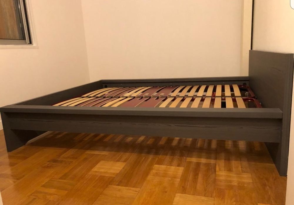 Lit 2 places 160x200 + sommier Bultex 2x80x200 Meubles