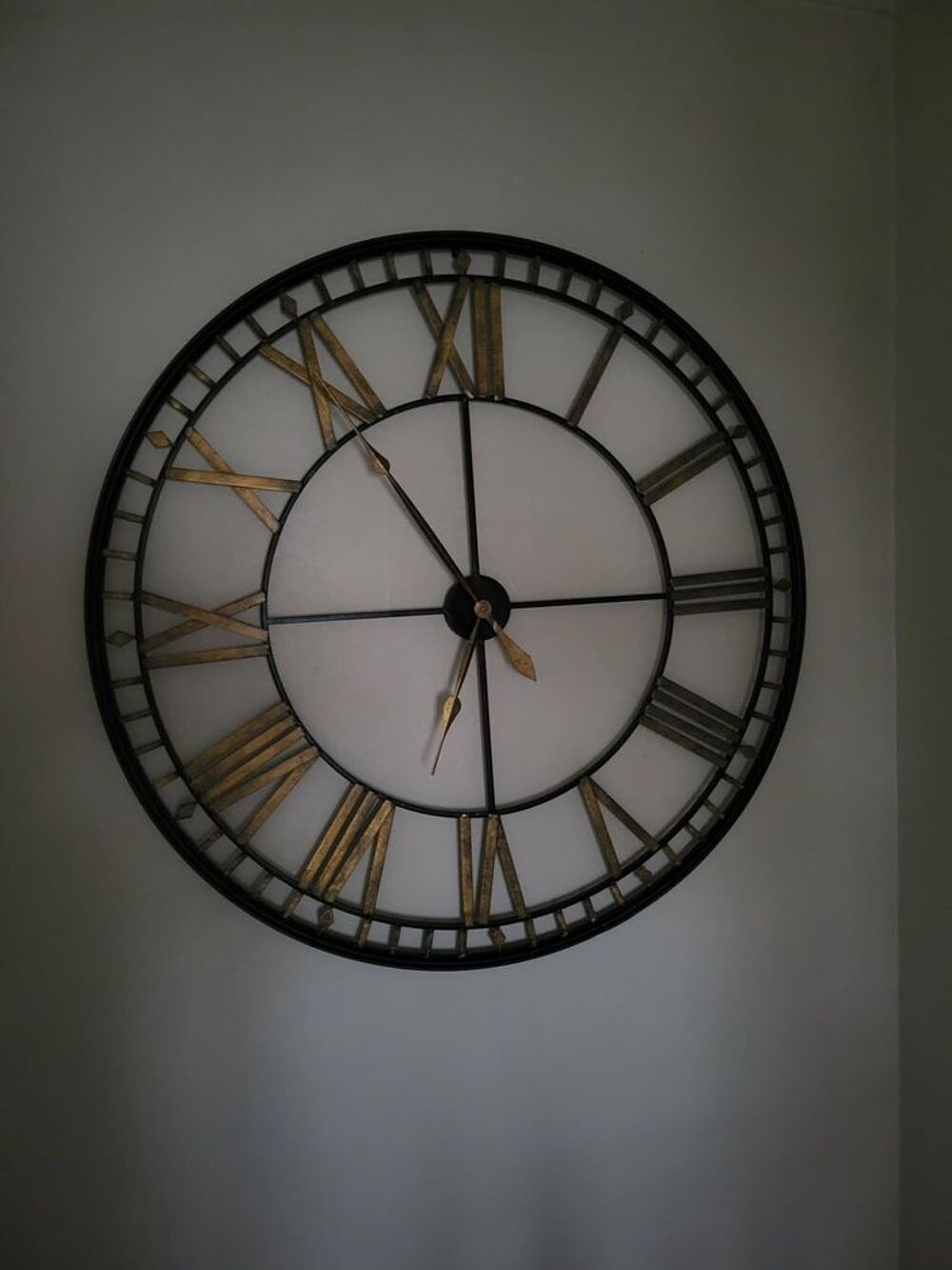 Horloge murale industrielle diam 120cm Décoration