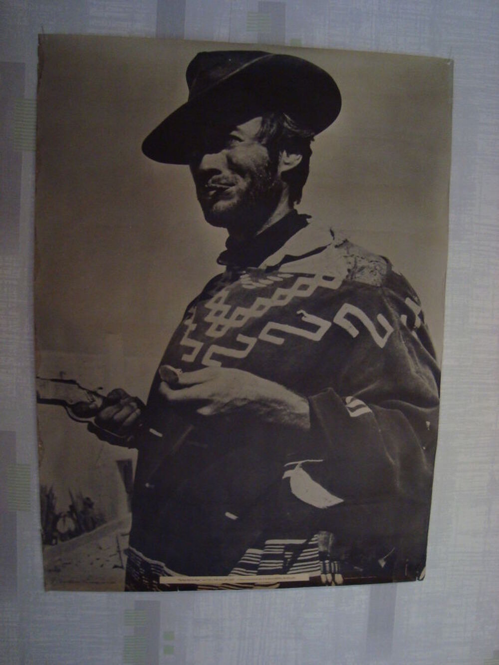 Affiche de Clint Eastwood-
124- noir et blan Décoration