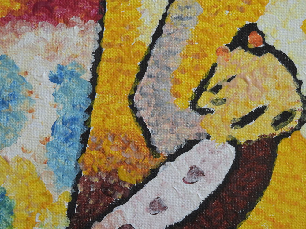 Tableau acrylique sur toile - L'oiseau Décoration