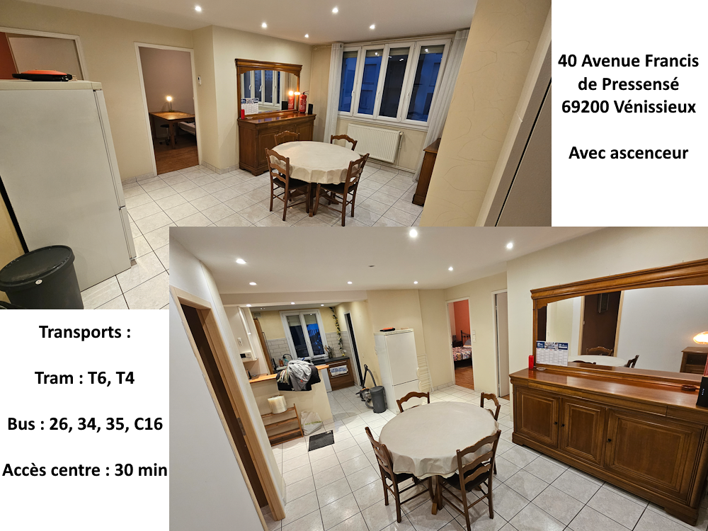 Location Appartement Superbe chambre dans collocation neuve. Vénissieux