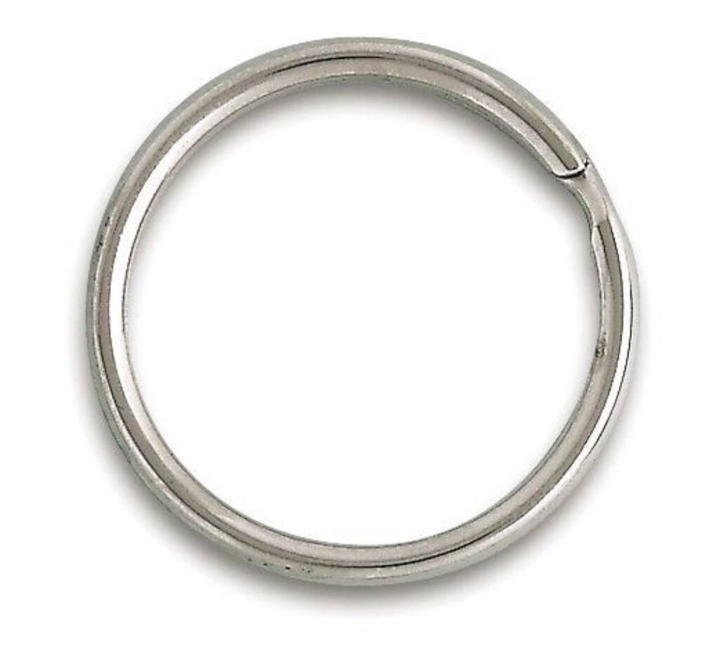 anneaux nickel&eacute;s porte medaille ou cl&eacute;s diam. 25mm Bricolage