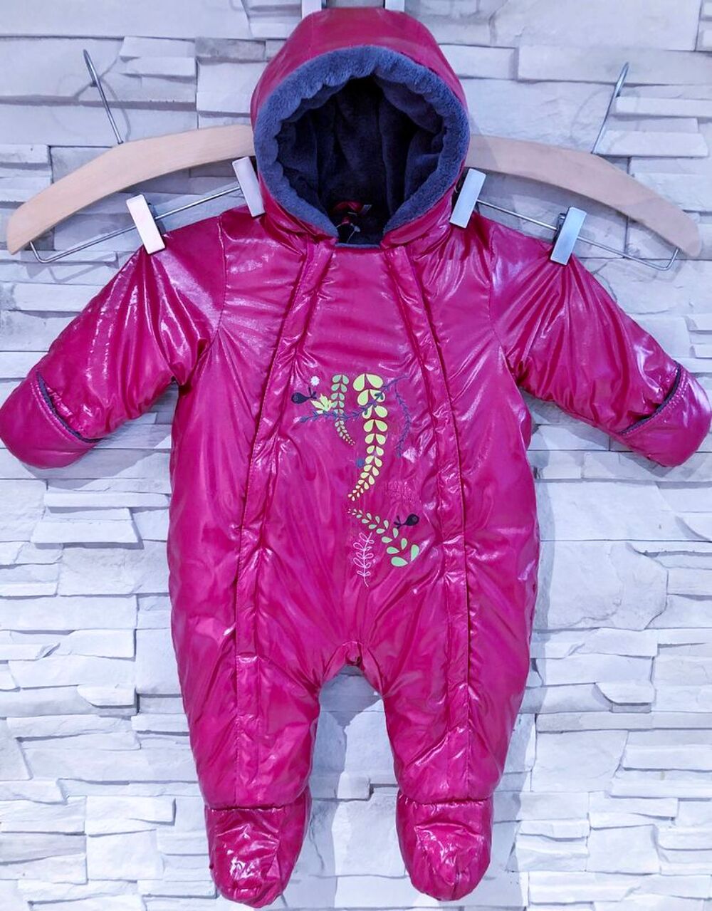 ORCHESTRA - COMBINAISON FROID ROSE M&Eacute;TALLIS&Eacute; MOTIF OISEAUX Vêtements enfants