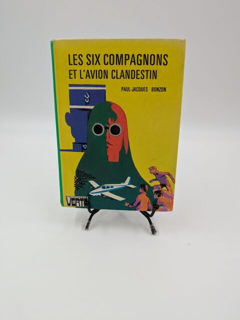 Livre Bibliothèque Verte Les Six Compagnons et l'Avion Cland 3 Vulbens (74)
