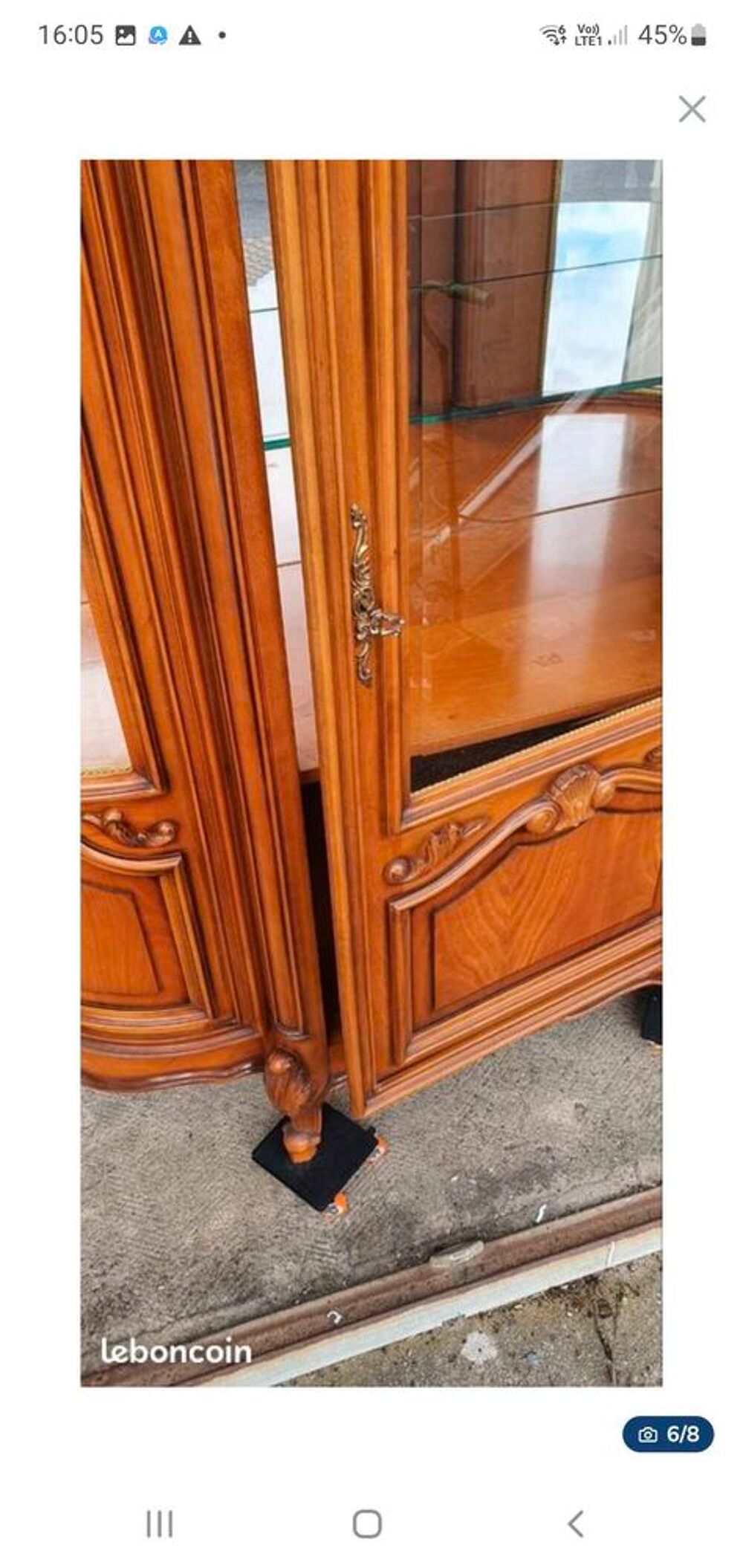vitrine en meurisier Meubles