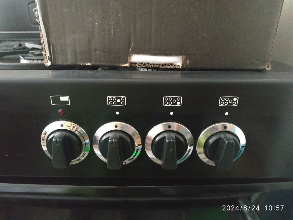 Cuisini&egrave;re Belling Classic - Gaz - Noire Electromnager