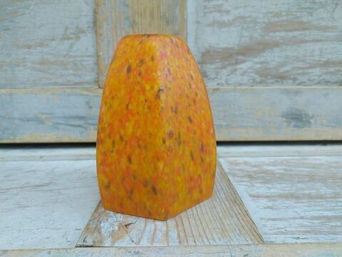 Tulipe Lampe Art Déco Verre Orange Marmoréen Clichy Legras 
Loches (37)