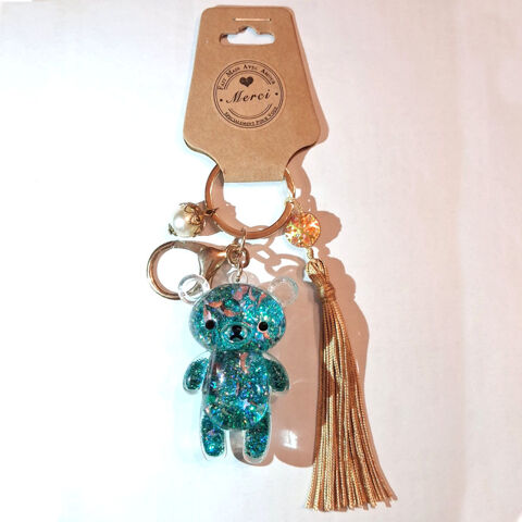 Ours à eau et paillettes, porte-clé Nîmes (30)