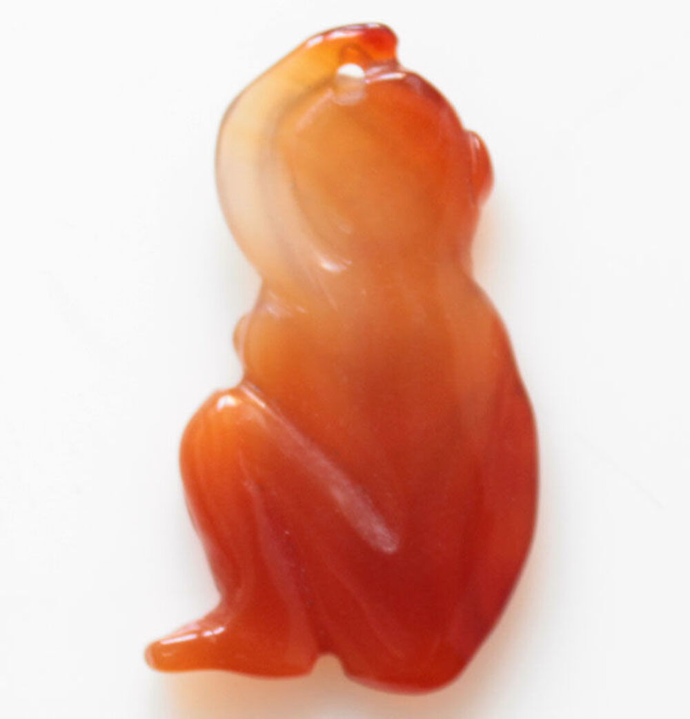 PENDENTIF en AGATE CORNALINE ENFANT BOUDDHA Bijoux et montres