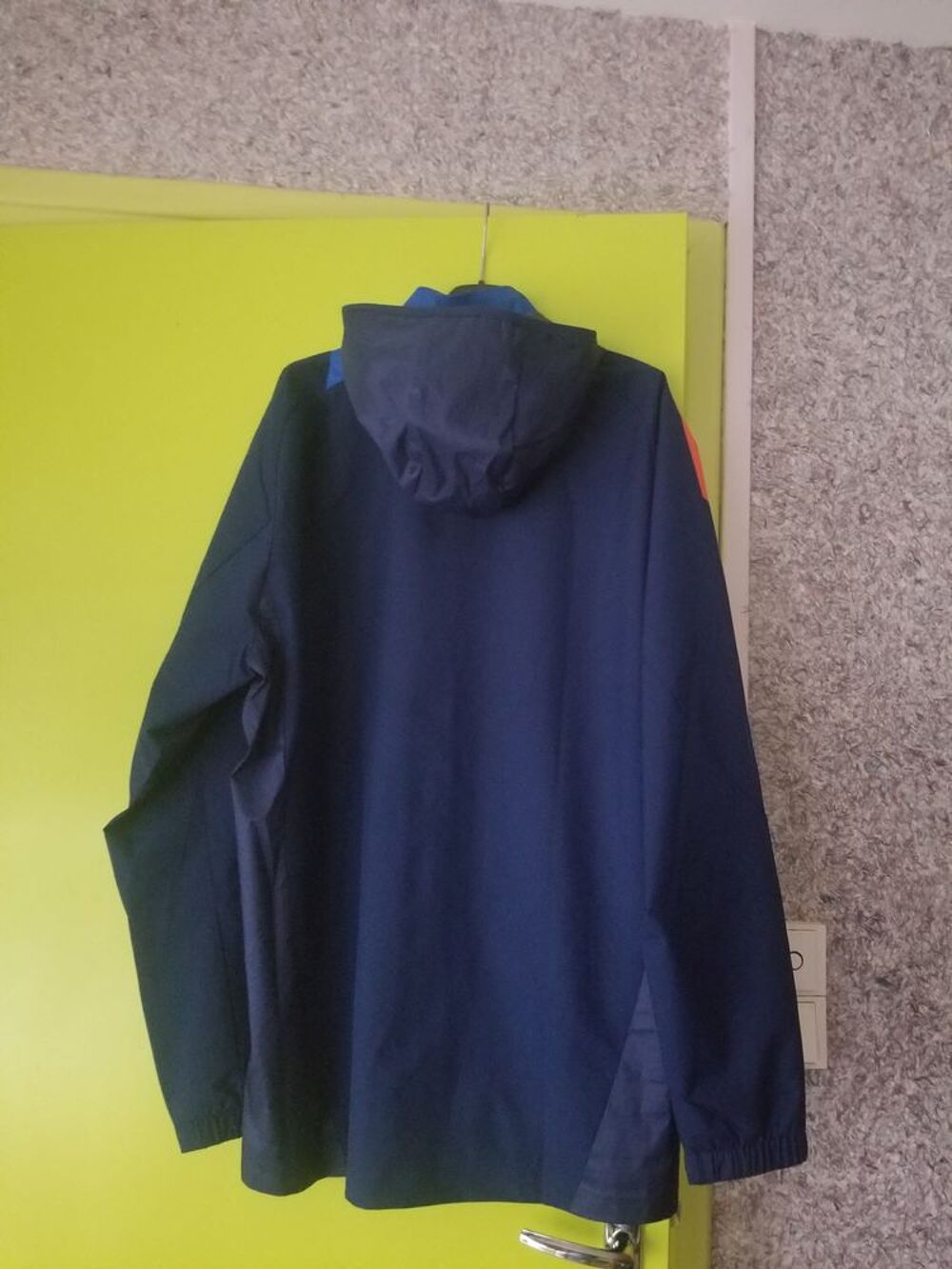 Coupe vent &agrave; capuche Adidas Marine/orange 04/24 Sports