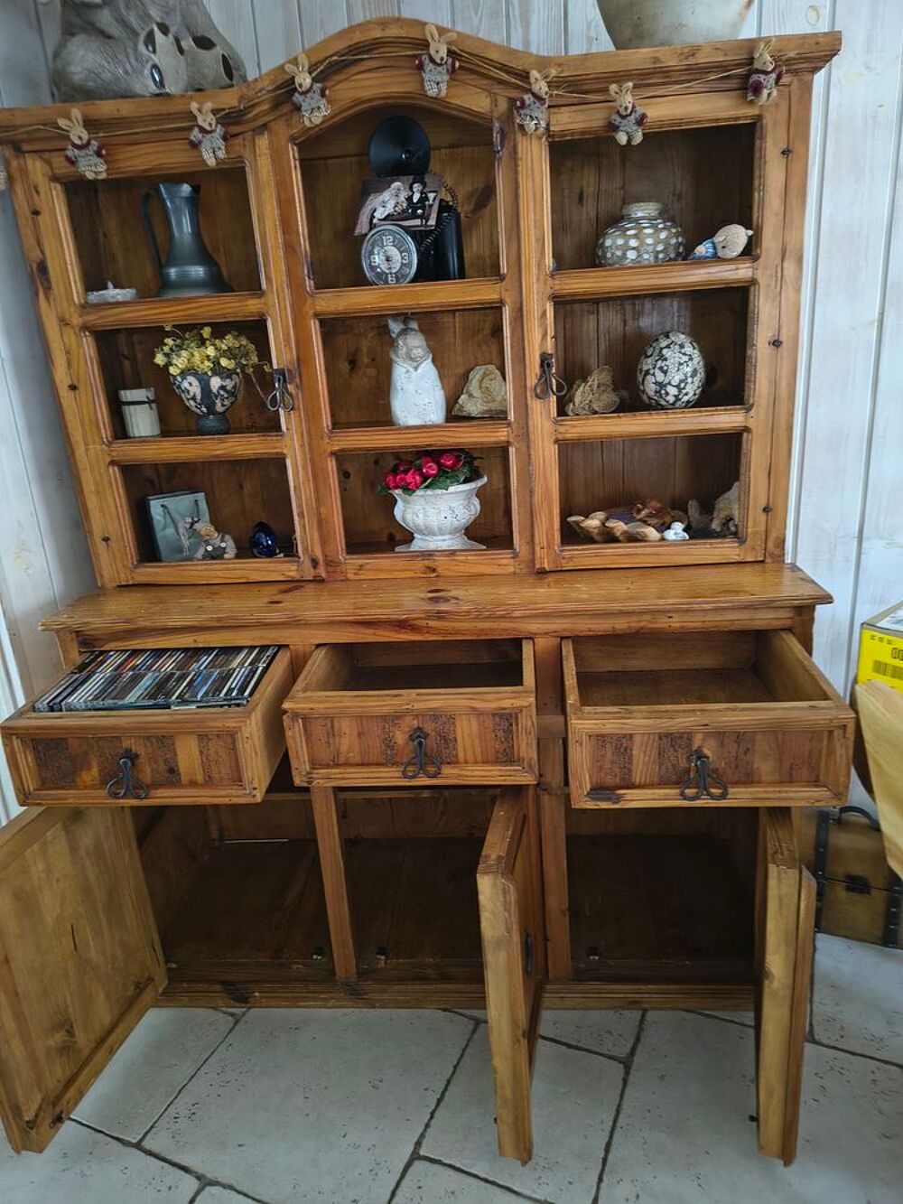 VAISSELIER BOIS DE CHEZ PIER IMPORT PARFAIT ETAT Meubles