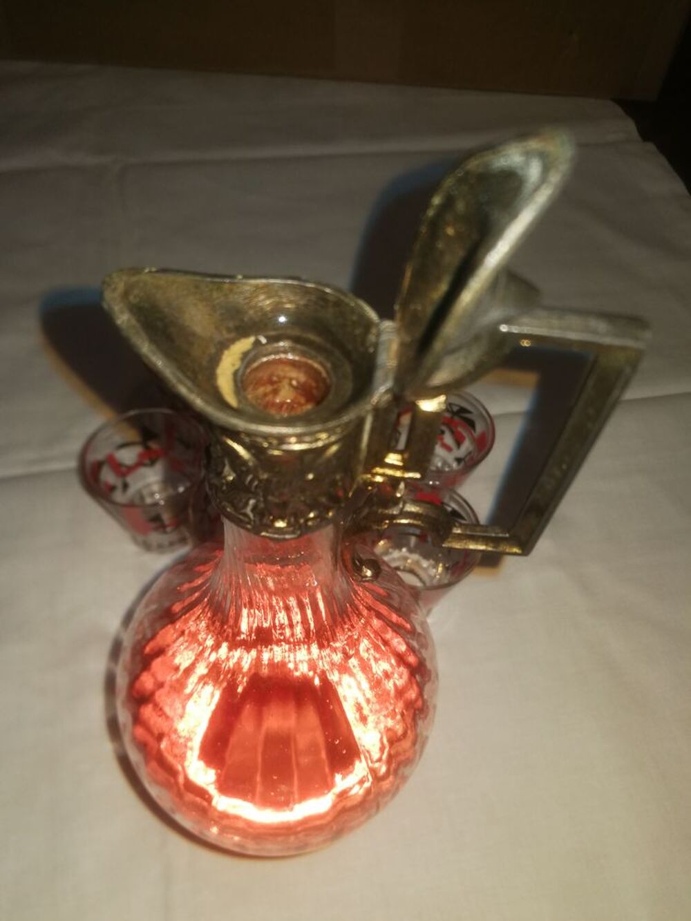 Beau service &agrave; liqueurs Décoration