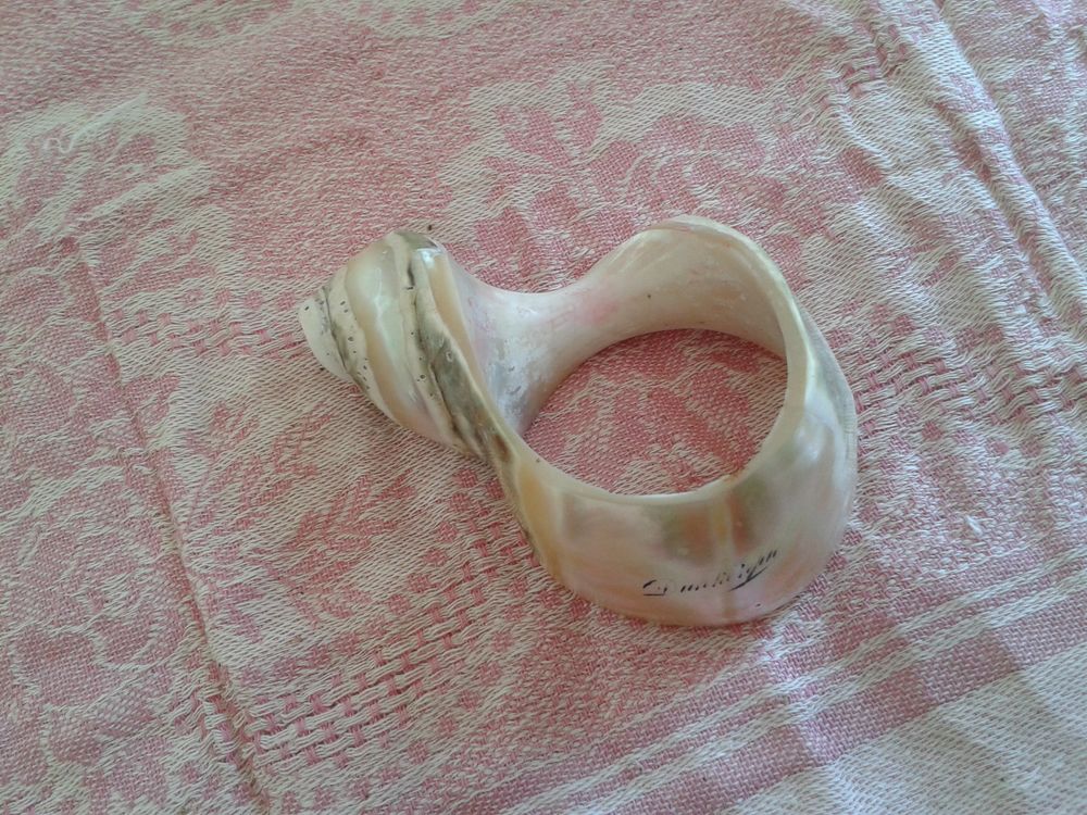Rond de serviette ancien coquillage DUNKERQUE 