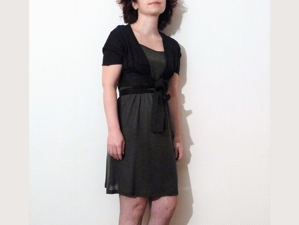Robe/ Tunique Kaki/ Algue &agrave; Fines Bretelles- Vanessa Bruno Vêtements