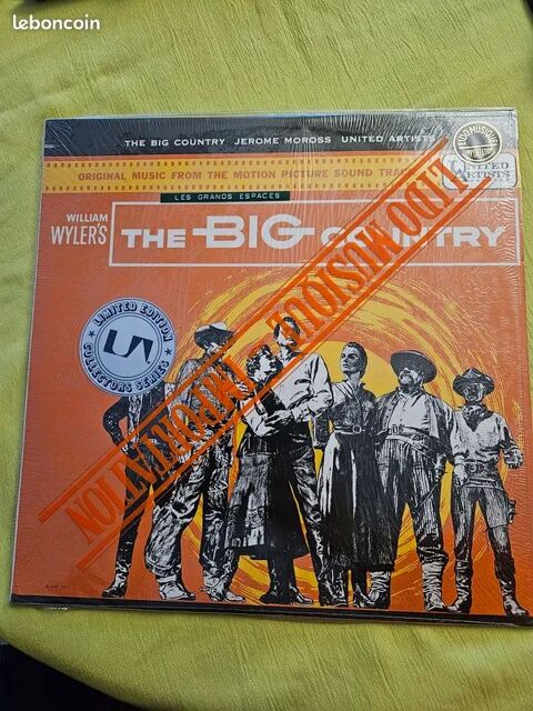  vinyle musique du film The Big Country ? United Artis Dourdan (91)
