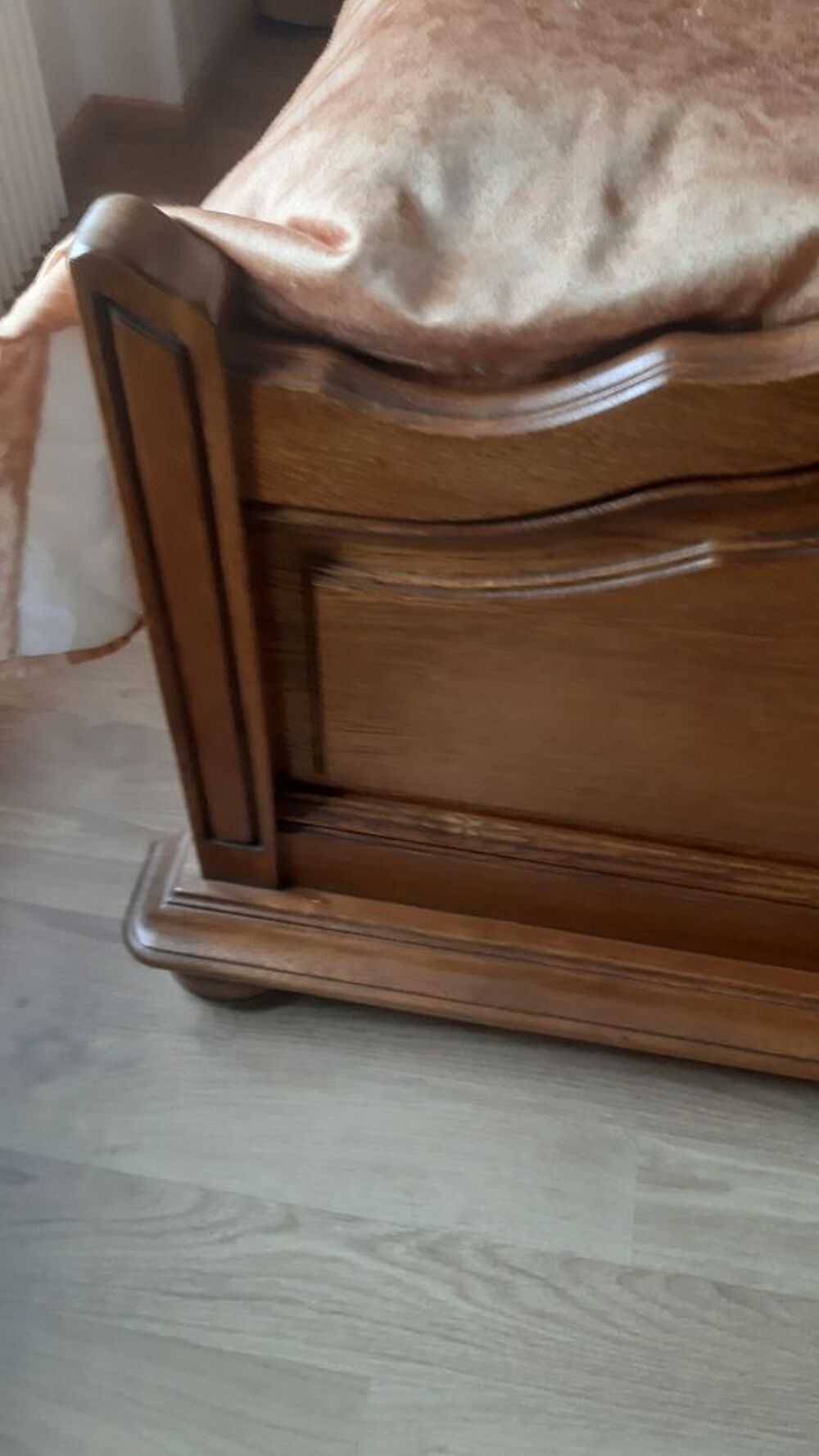 LIT en Ch&ecirc;ne + Sommier Neufs Meubles