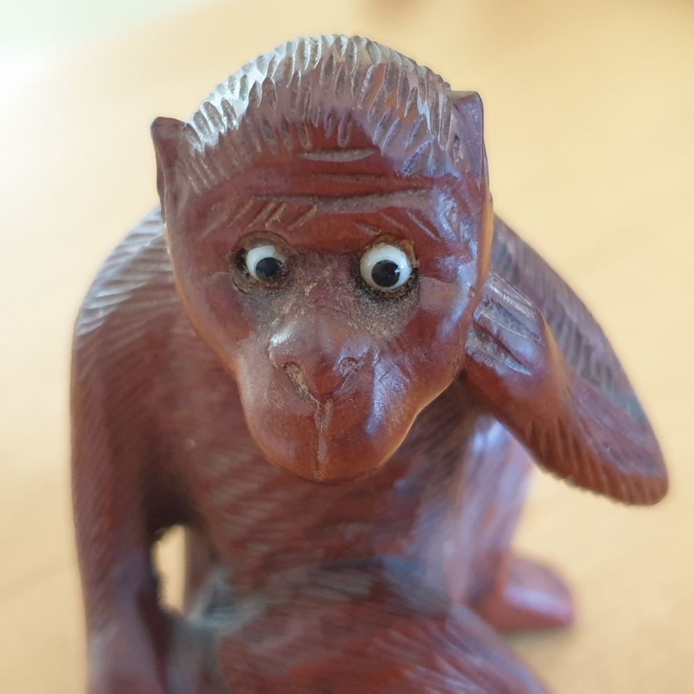 Figurine Vintage Singe chinois 6,6 cm Décoration