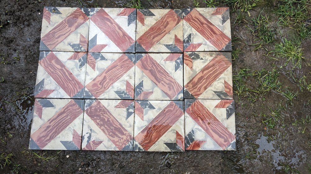 ancien carrelage ciment Bricolage